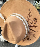 Custom Hand Burned Hat