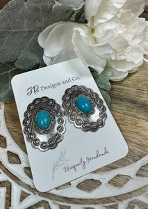 Concho Turquoise Studs
