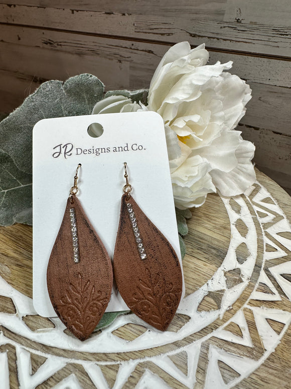 Leather Drop Earrings (3 Colors)